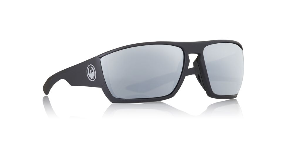 Dragon Cutback H2O Sunglasses- Mens, Matte Black/Silver Ion, 35143-MB/SI
