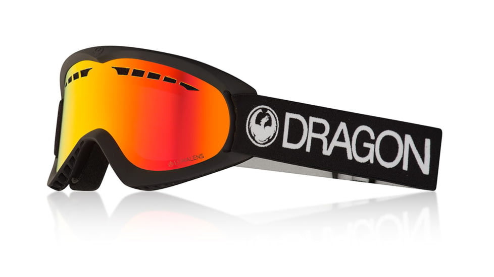 Dragon DX Goggles, Black/LumaLens Red Ion, One Size 228505732354