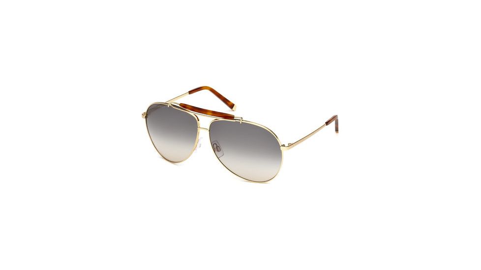 DSquared DQ0082 Sunglasses - Shiny Rose Gold Frame Color, Gradient Smoke Lens Color