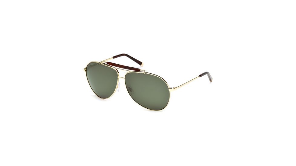 DSquared DQ0082 Sunglasses - Shiny Rose Gold Frame Color, Green Lens Color