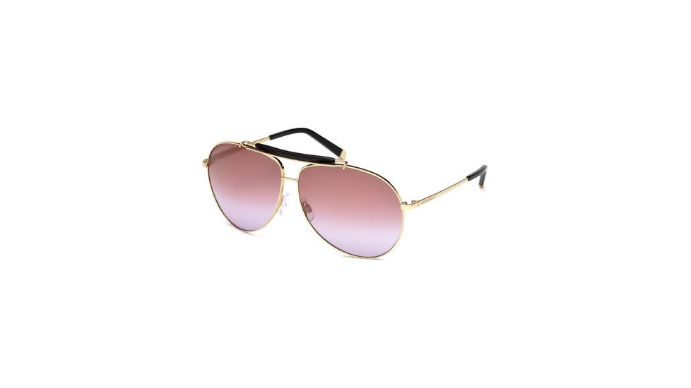 DSquared DQ0082 Sunglasses - Shiny Rose Gold Frame Color, Gradient Lens Color