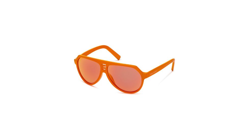 DSquared DQ0093 Sunglasses - Shiny Orange Frame Color, Brown Mirror Lens Color
