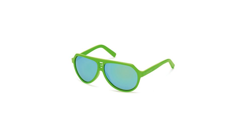 DSquared DQ0093 Sunglasses - Shiny Light Green Frame Color, Green Mirror Lens Color