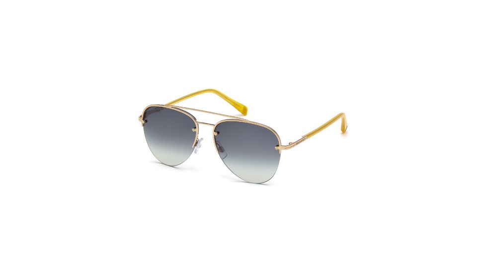 DSquared DQ0143 Sunglasses - Gold Frame Color, Gradient Blue Lens Color