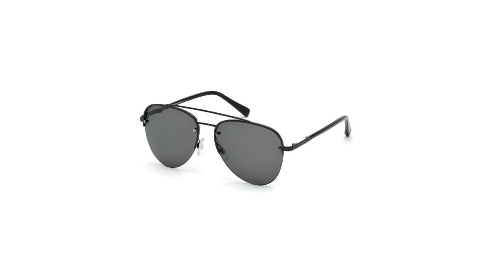 DSquared DQ0143 Sunglasses - Shiny Black Frame Color, Smoke Lens Color