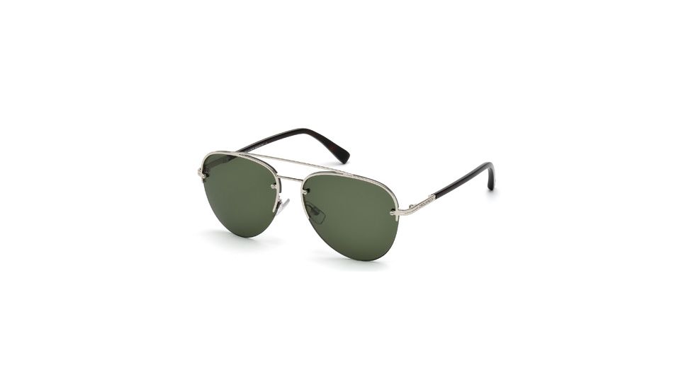DSquared DQ0143 Sunglasses - Shiny Palladium Frame Color, Green Lens Color