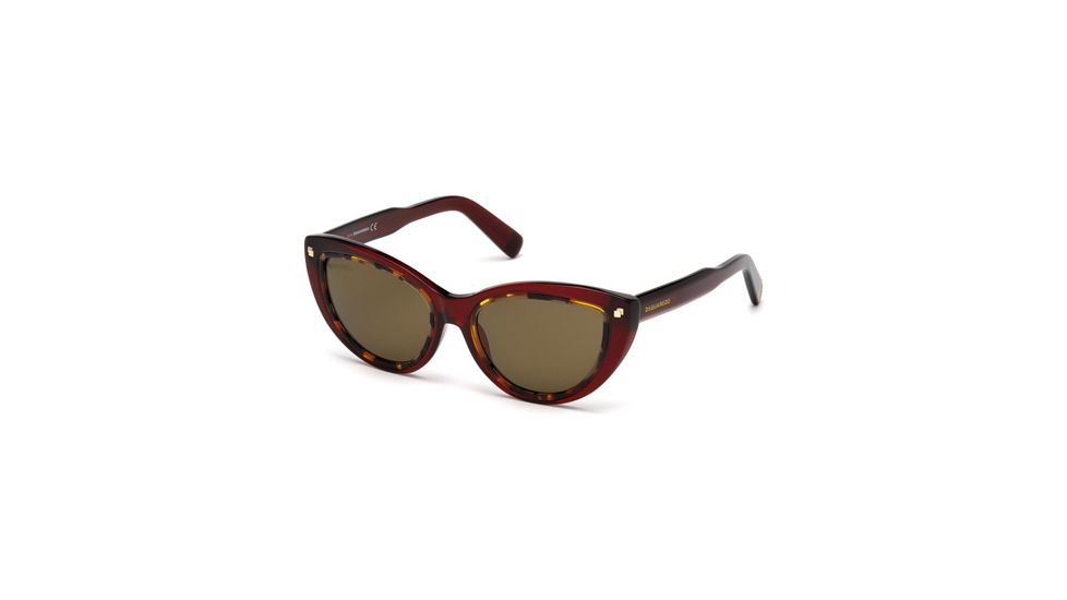 DSquared DQ0170 Sunglasses - Shiny Bordeaux Frame Color