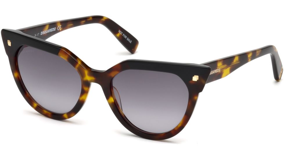 DSquared DQ0277 Sunglasses - Dark Havana Frame Color, Gradient Smoke Lens Color