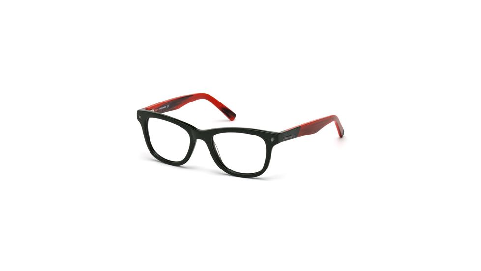 DSquared DQ5167 Eyeglass Frames - Shiny Dark Green Frame Color