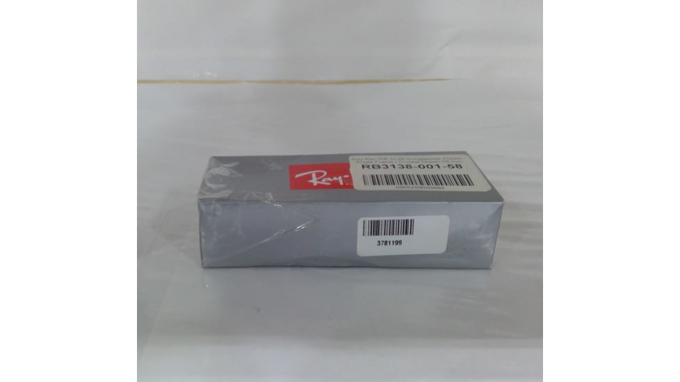 EDEMO Ray-Ban RB3138 Shooter Sunglasses, Arista Frame, Crystal Green 58 mm Lenses, 001-5809, EDEMO1