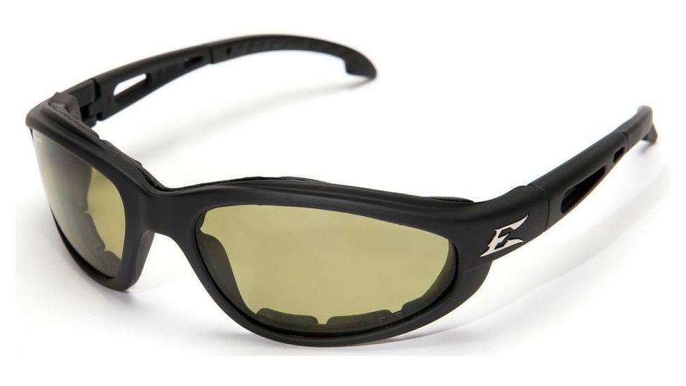 Edge Eyewear Dakura Polarized-Black / Yellow Lens with Gasket GTSM212