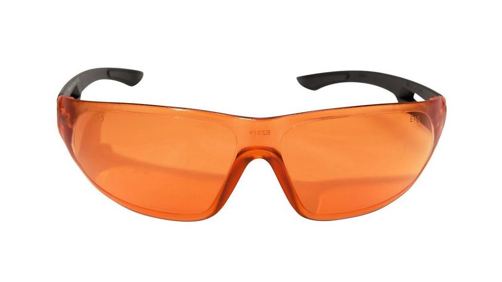 Edge Eyewear Dragon Fire Safety Glasses - Black Frame, Tiger's Eye Lens XDF610