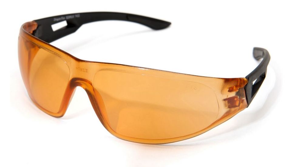 Edge Eyewear Dragon Fire Safety Glasses - Black Frame, Tiger's Eye Lens XDF610