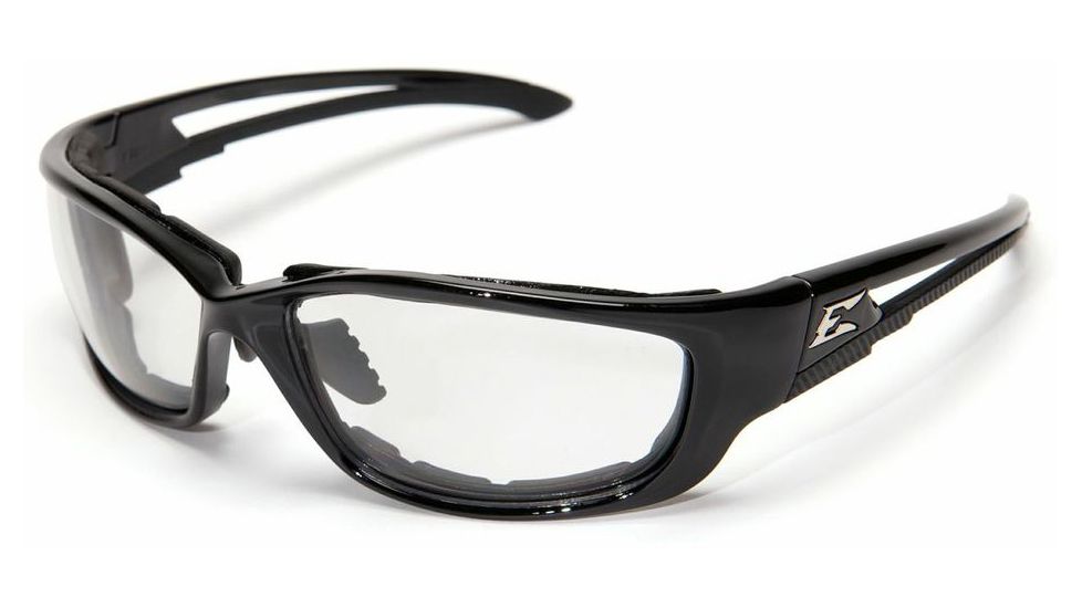 Edge Eyewear Kazbek Islander Fit-Black / Clear Lens with Gasket GSK111-IFT