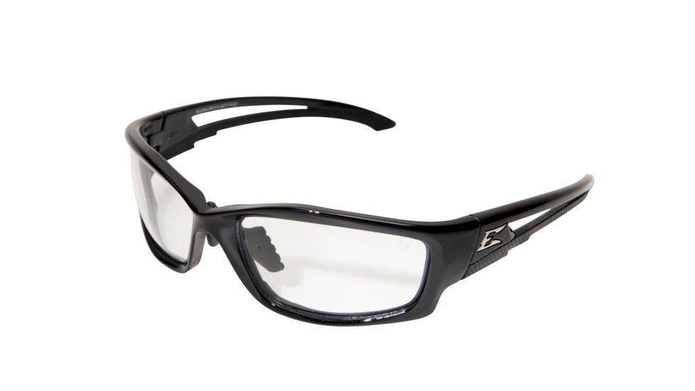 Edge Safety Kazbek Sunglasses, Black Multi-Fit Frame, Clear Vapor Shield Lenses, SK111VS-AFT