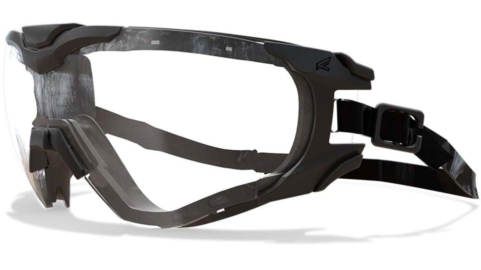 Edge Eyewear Super 64 - Black Frame / Clear Vapor Shield Lens / TPR Gasket, Black Frame, XSS611-TPR