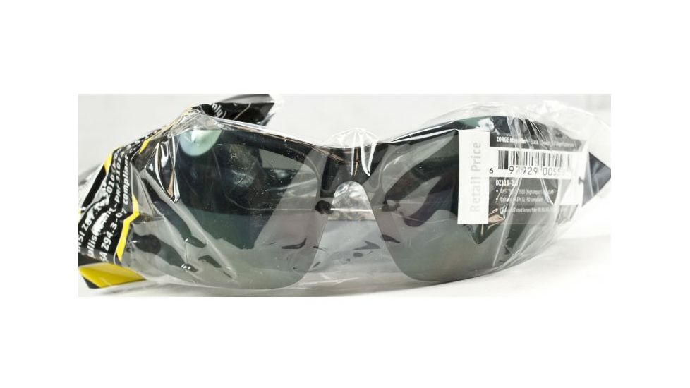 Edge Eyewear Zorge Magnifier Safety Glasses - Black Frame, Smoke Lens, 2.0 Polarized TDZ216-2.0