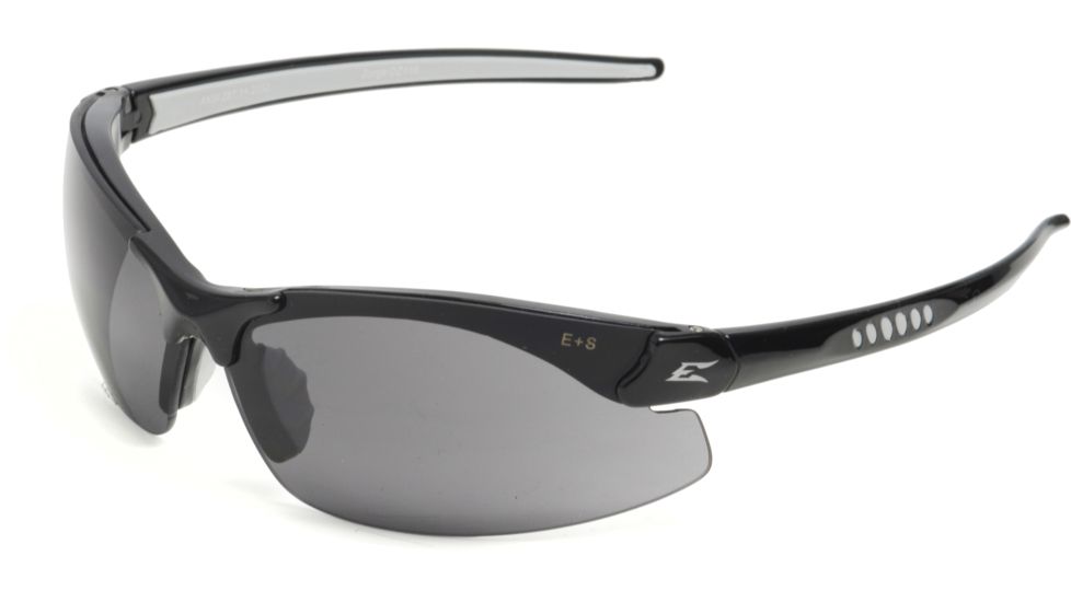 Edge Eyewear Zorge Safety Glasses - Black Frame, Smoke Lens DZ116