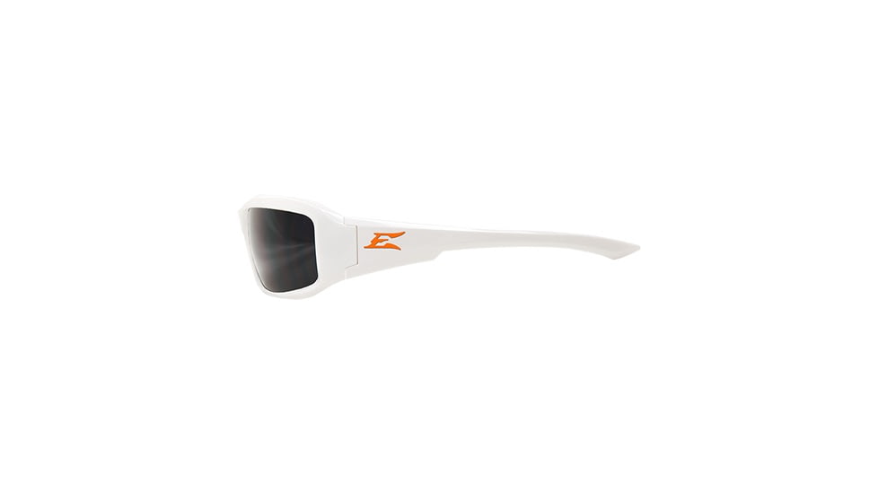 Edge Safety Brazeau Torque with Orange E Logo, Smoke Lens, White Frame, XB146-E2