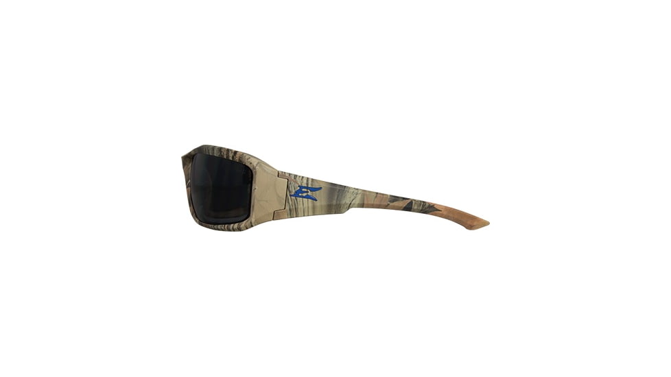 Edge Safety Brazeau with Blue E Logo, Smoke Lens, Camouflage Frame, XB116CF-E4
