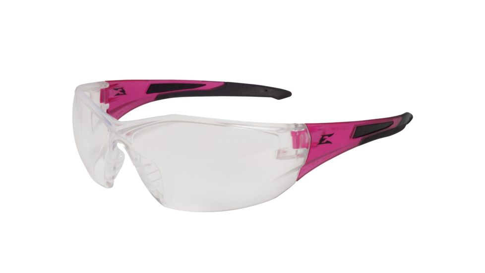 Edge Safety Delano G2 Pink Series Safety Glasses,Pink Frame,Clear Lens, SD151-G2
