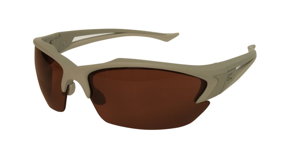 Edge Tactical Acid Gambit Matte Frame, Polarized Copper Lens Glasses, Desert Sand, TSG735, EDEMO1
