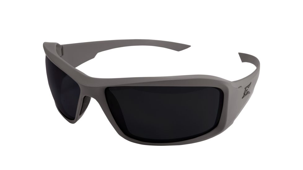 Edge Tactical Hamel Shooting Glasses, Mas Gray Thin Temple " Soft-Touch Gray Frame /Polarized Smoke Lenses, Smoke, One Size TXH746-TT