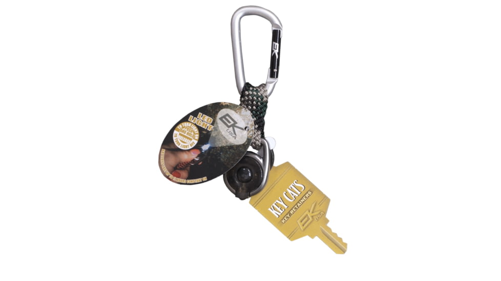 EK Ekcessories Keybiner with LED Light-Black/Green/Gray