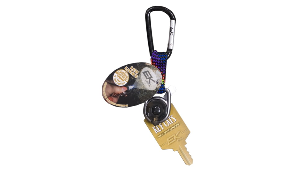 EK Ekcessories Keybiner with LED Light-Rainbow