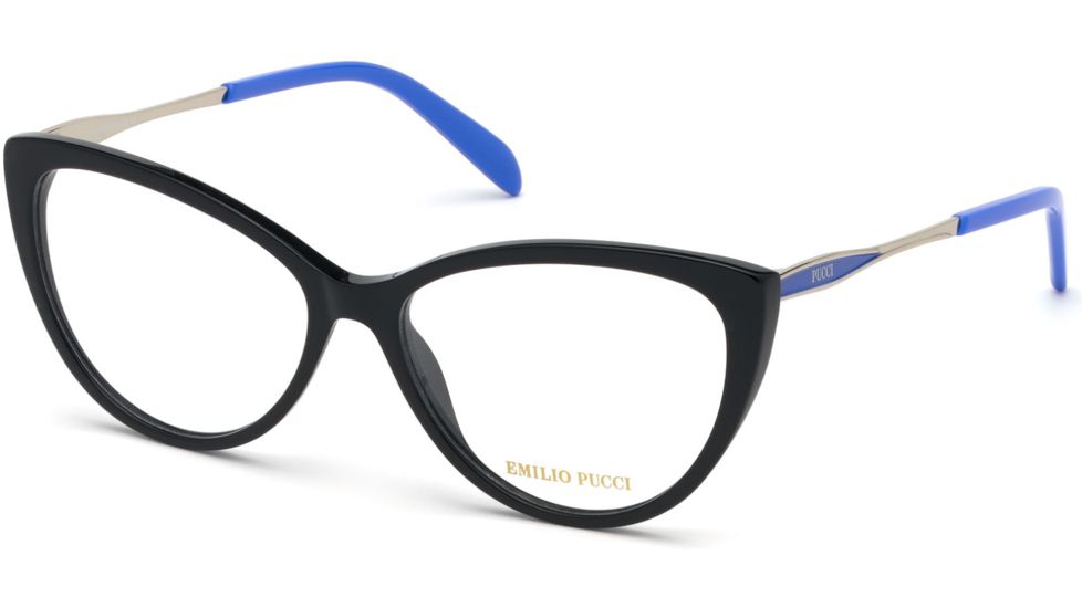 Emilio Pucci EP5101 Eyeglass Frames - Shiny Black Frame Color