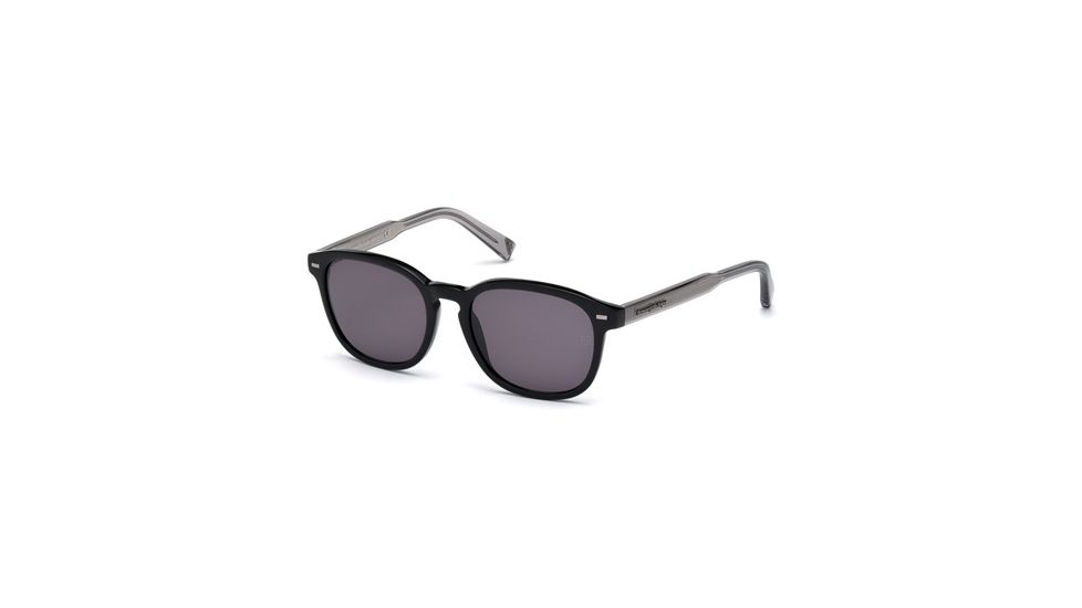 Ermenegildo Zegna EZ0005 Sunglasses - Black Frame Color, Smoke Lens Color