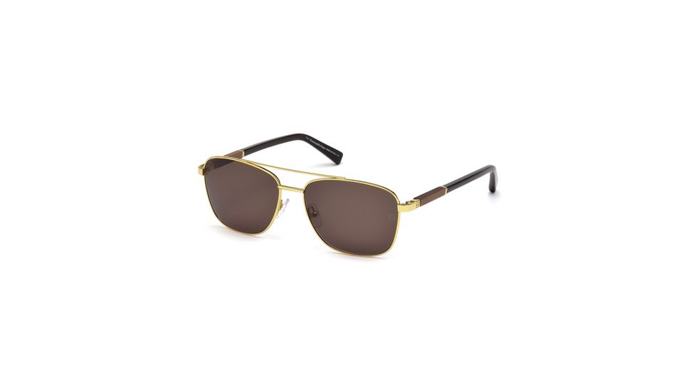 Ermenegildo Zegna EZ0014 Sunglasses - Shiny Endura Gold Frame Color, Roviex Lens Color