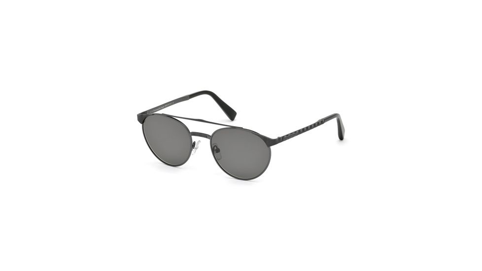 Ermenegildo Zegna EZ0026 Sunglasses - Matte Gun Metal Frame Color