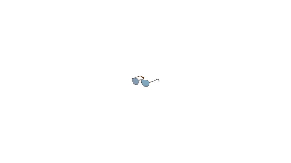 Ermenegildo Zegna EZ0071 Sunglasses - Shiny Dark Ruthenium Frame Color, Blue Lens Color