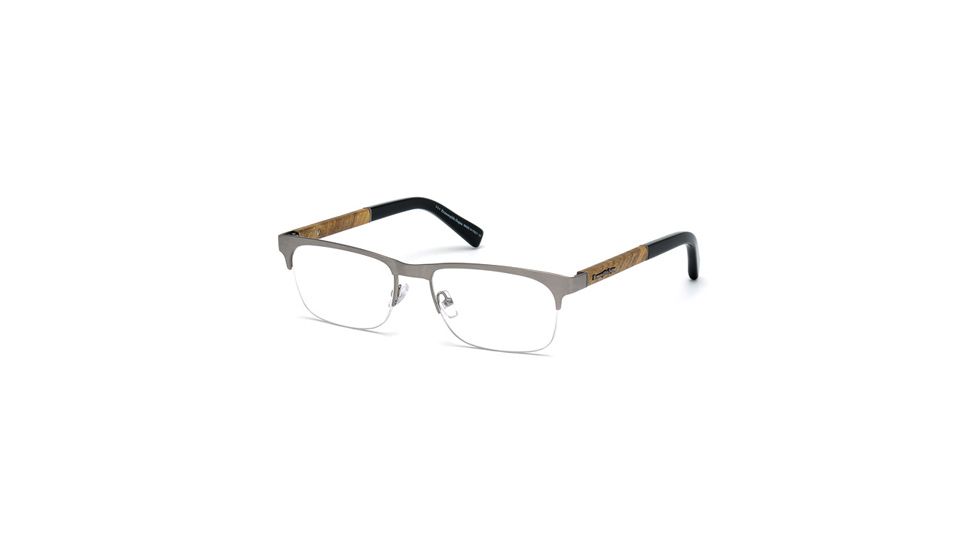 Ermenegildo Zegna EZ5014 Eyeglass Frames - Shiny Light Ruthenium Frame Color