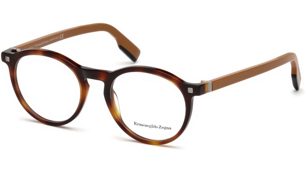 Ermenegildo Zegna EZ5122 Eyeglass Frames - Havana Frame Color