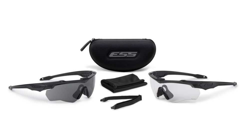 ESS CrossBlade NARO 2X Shooting Glasses, Black, EE9034-03