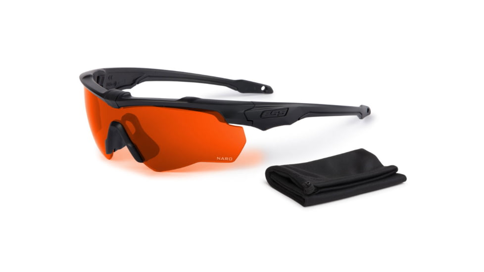 ESS CrossBlade ONE NARO Blk Laser LPL-5+ Safety Glasses, Black, Unisex, EE9034-18