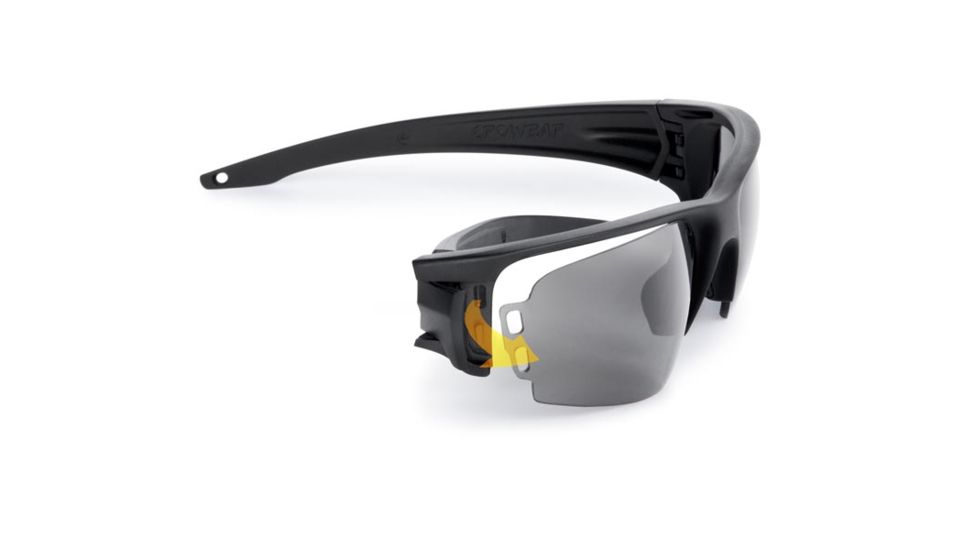 ESS Crowbar Silver Logo Sunglasses Kit, Black Frame, Small-to-Medium EE9019-02