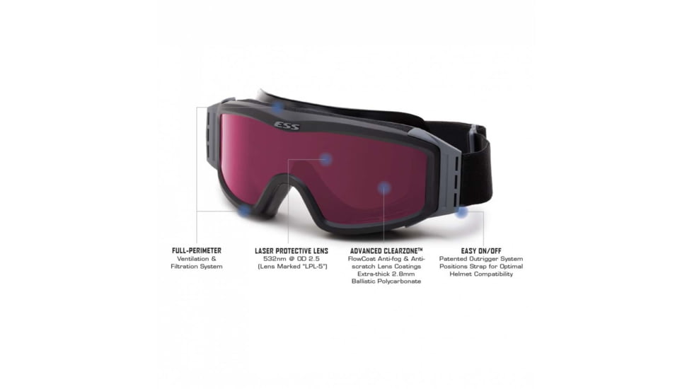 ESS Profile NVG goggle with LPL-5 Laser Protective Lens, EE7001-07