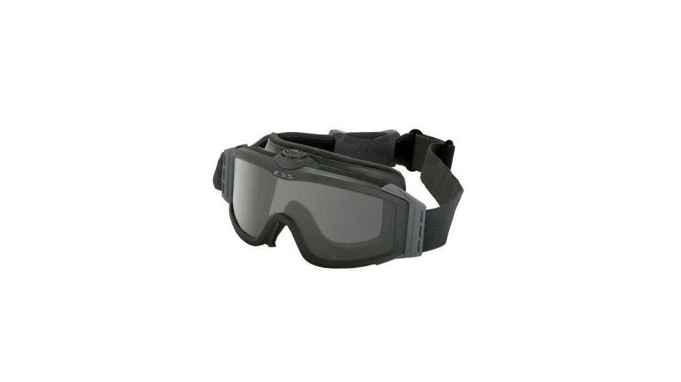 ESS Profile TurboFan Military/Tactical Goggles - Black Frame, Clear &amp; Smoke Gray Lenses