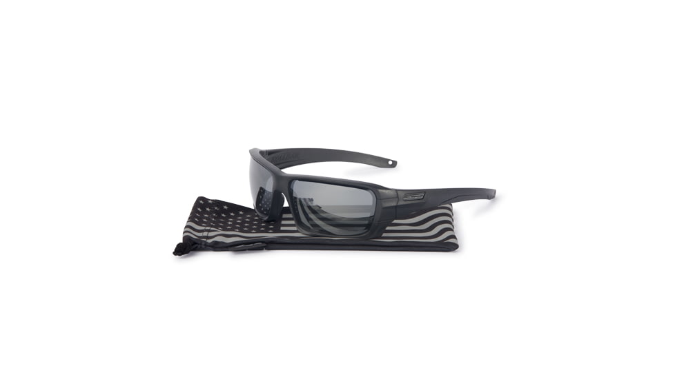 ESS Rollbar Ballistic Sunglasses, Subdued Flag Frame, Mirrored Gray Lens, Polarized, EE9018-09