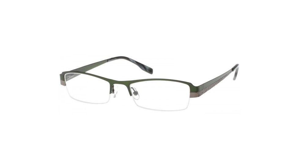 Exces 3067 Progressive Prescription Glasses with Green Gunmetal 601 Frame 3067 601