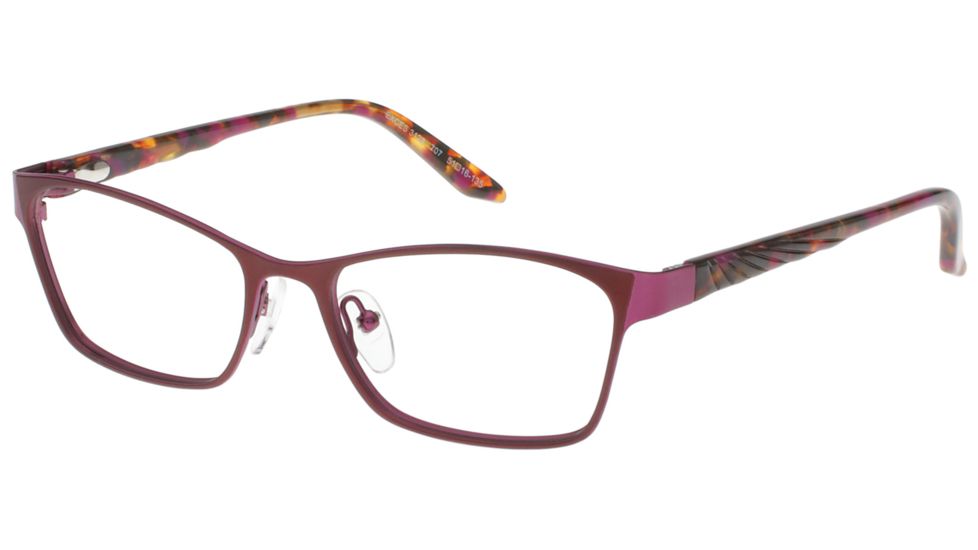 Exces 3128 Single Vision Prescription Eyeglasses, Brown/Purple Frame, EX3128707SV