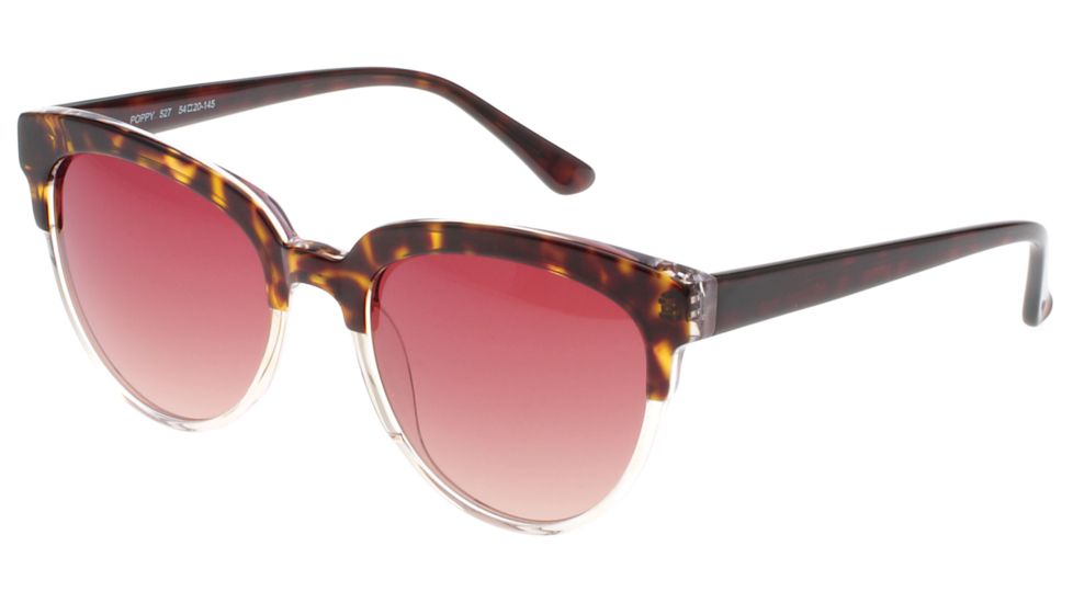 Exces Poppy Sunglasses, Womens, Tortoise-Crystal Fade, 54-20-145, EXPOPPY527