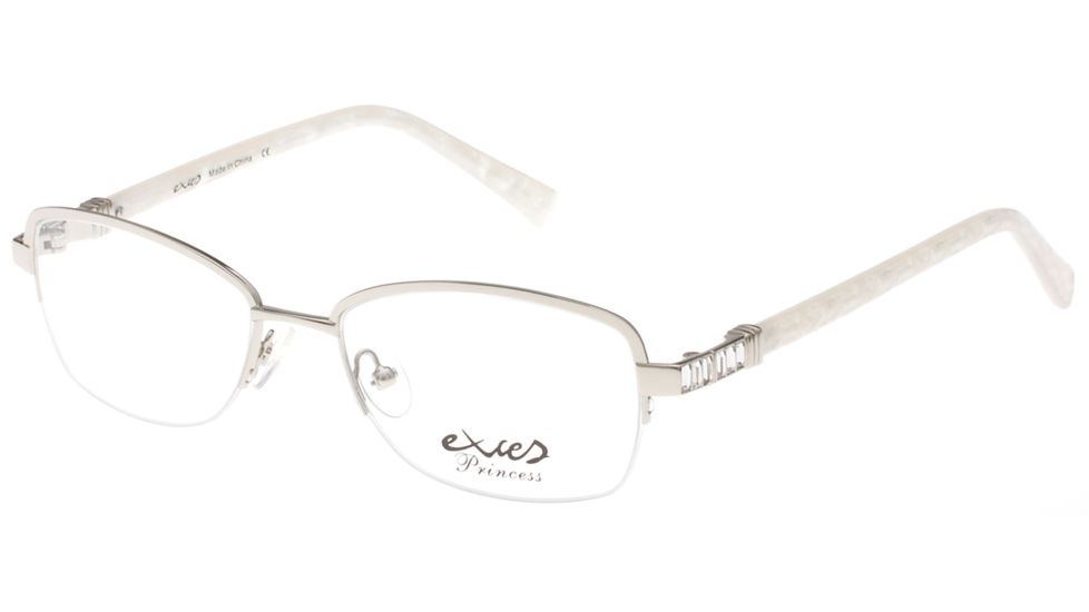 Exces Princess 138 Bifocal Prescription Eyeglasses, Silver Pearl Frame, EXP138173BI