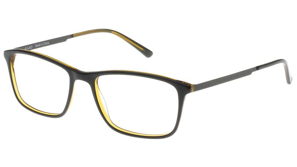 Exces SlimFit 3 Single Vision Prescription Eyeglasses, Black/Cognac Frame, SF3102SV