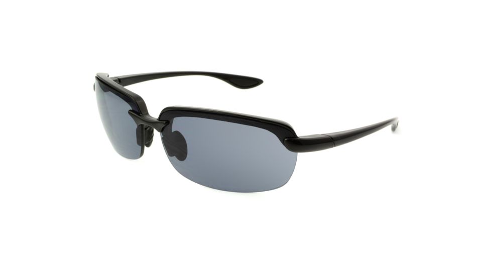 Extreme Optiks EOG 13 Sunglasses, Shiny Black Frame, Smoke HD with Silver Mirror Flash Lens, 10228948.FGX