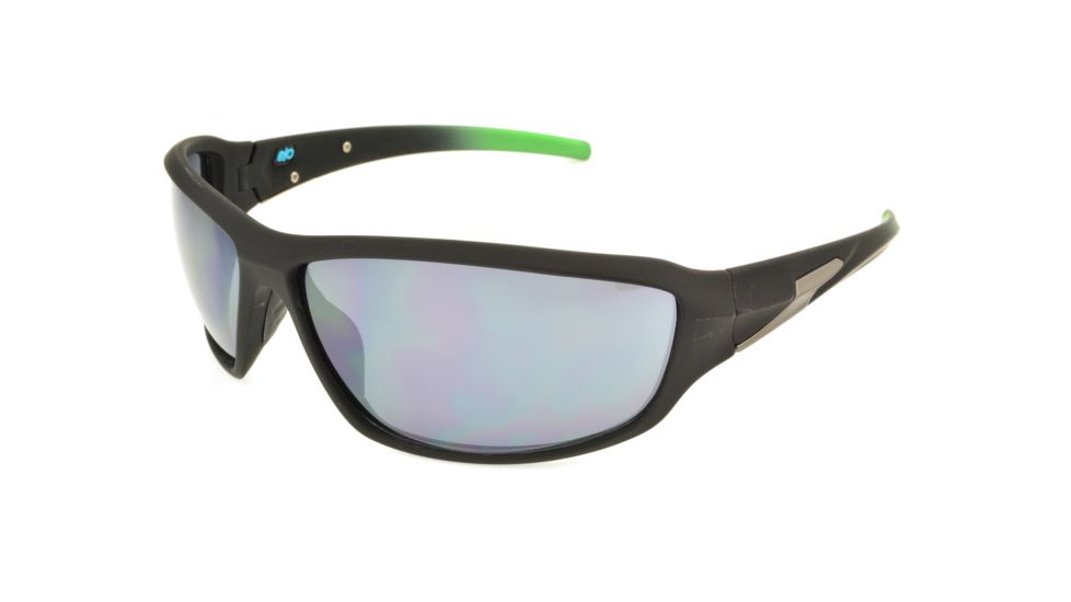 Extreme Optiks M1ND Sunglasses, Matte Black Frame, Smoke with Silver Mirror Flash Lens, 10225812.FGX