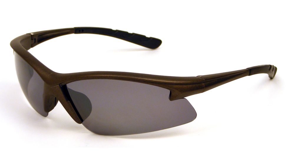 Extreme Optiks RACR Sunglasses, Matte Dark Metallic Graphite Frame, Smoke with Silver Mirror Flash Lens, 10206829.FGX